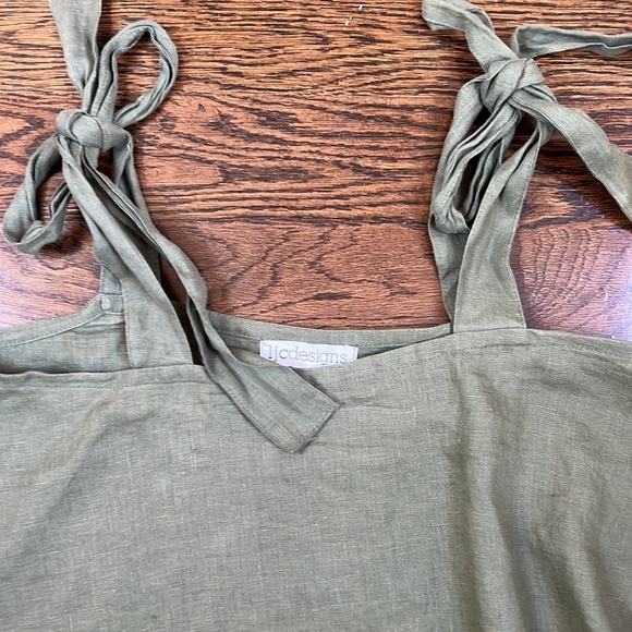 Ijcdesigns Linen Crop Top Size Medium - Picture 2 of 5